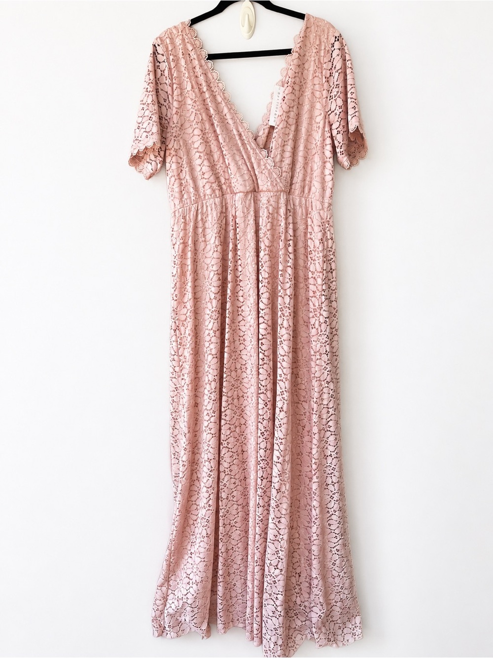 Baltic Born Venice Lace Maxi Dress XXXL Blush Pink NWT